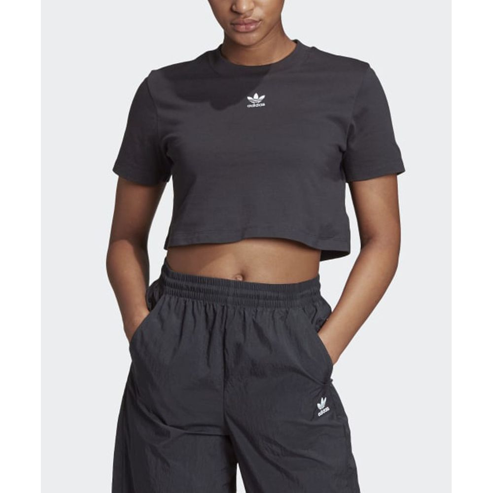 adidas crop top and shorts