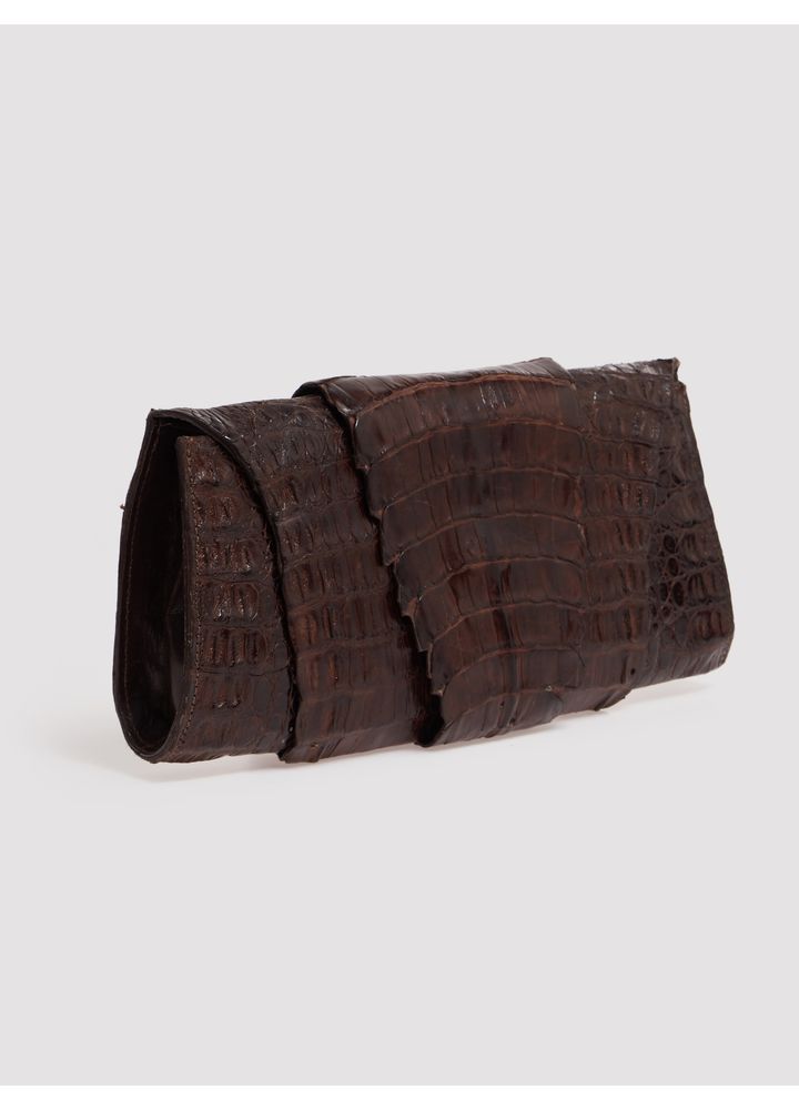 BOLSA--COURO-CROCODILO-MARROM