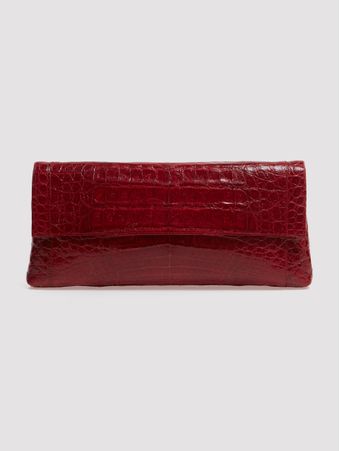 CLUTCH-COURO-CROCODILO-BORDEAUX