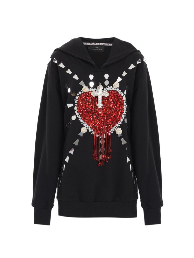 broken heart moletom com capuz