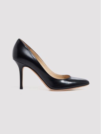 SCARPIN-SALTO-ALTO-FINOBICO-REDONDO-DE-COURO-PRETO