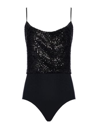 BODY-SEM-MANGA-SEQUINED-SPAGHETTI-STRAP-NOIR
