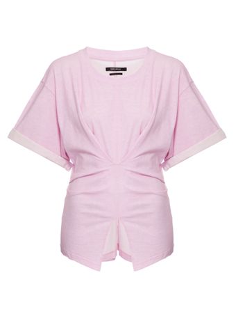 Camiseta-Manga-Curta-Rosa