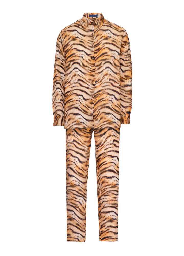 Pijama-Conjunto-Camisa-e-Calca-Richard-Parker-Animal-Print