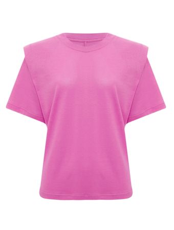 Camiseta-Manga-Curta-Rosa