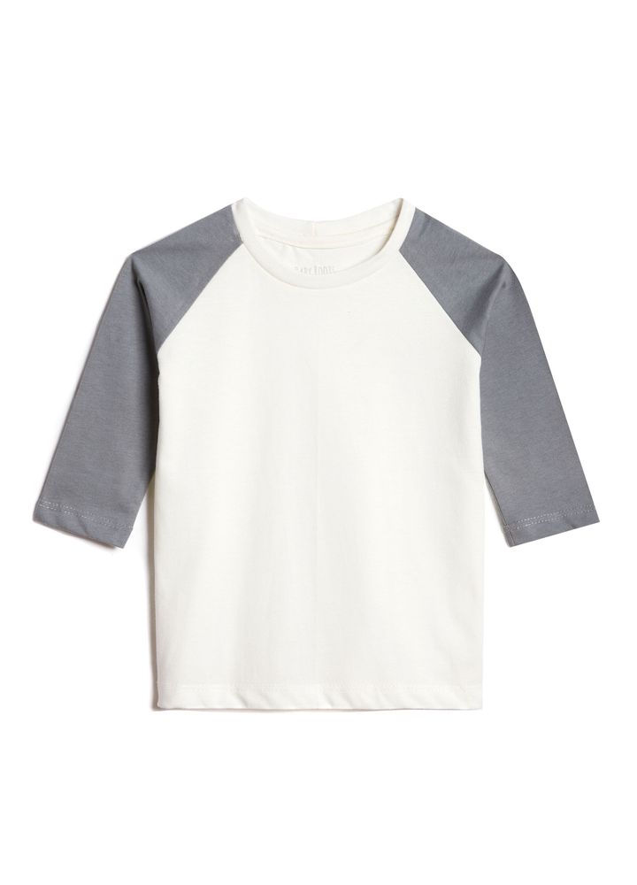 Camiseta-Raglan-Manga-Longa-Cinza-Infantil-Malha-Sustentavel