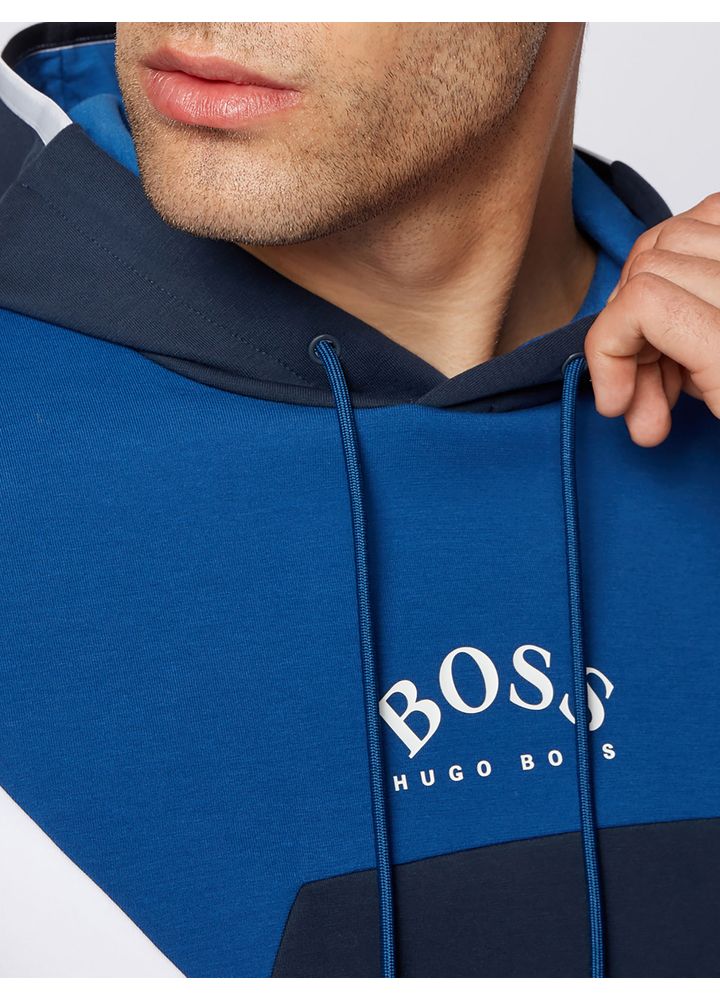 hugo boss moletom com capuz navy blue