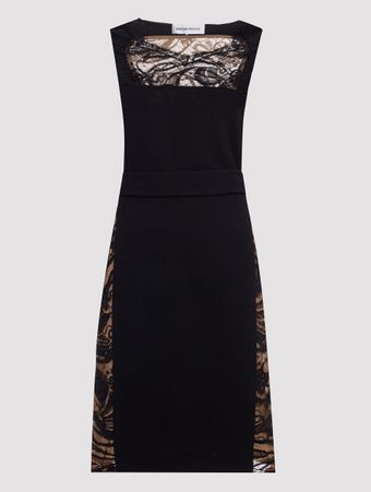 Vest-De-L-Renda-Nas-Costas-E-Laterais--Tubo-Com-Cinto-Preto