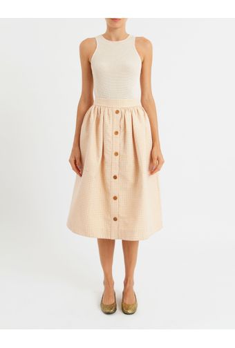 SAIA-MIDI-DE-TECIDO-TEXTURIZADO-COM-BOTOES-E-DOIS-BOLSOS-FA-ROSE