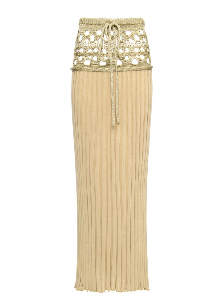 RE22KN08-GOLD-SAIA-LONGA-CROCHET-PLEAT-K-GOLD