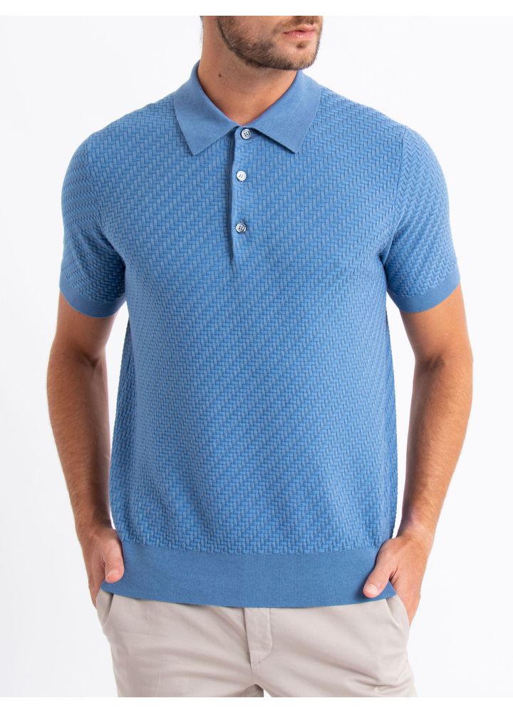 CAMISA-MANGA-CURTA-KNIT-POLO-WITH-STAND-BLUETTE-SKY-BLUE
