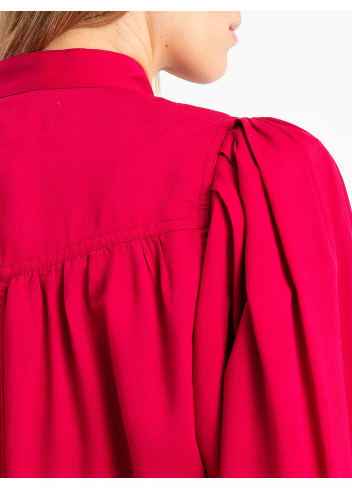 Vestido-Curto-Manga-Longa-Vinho