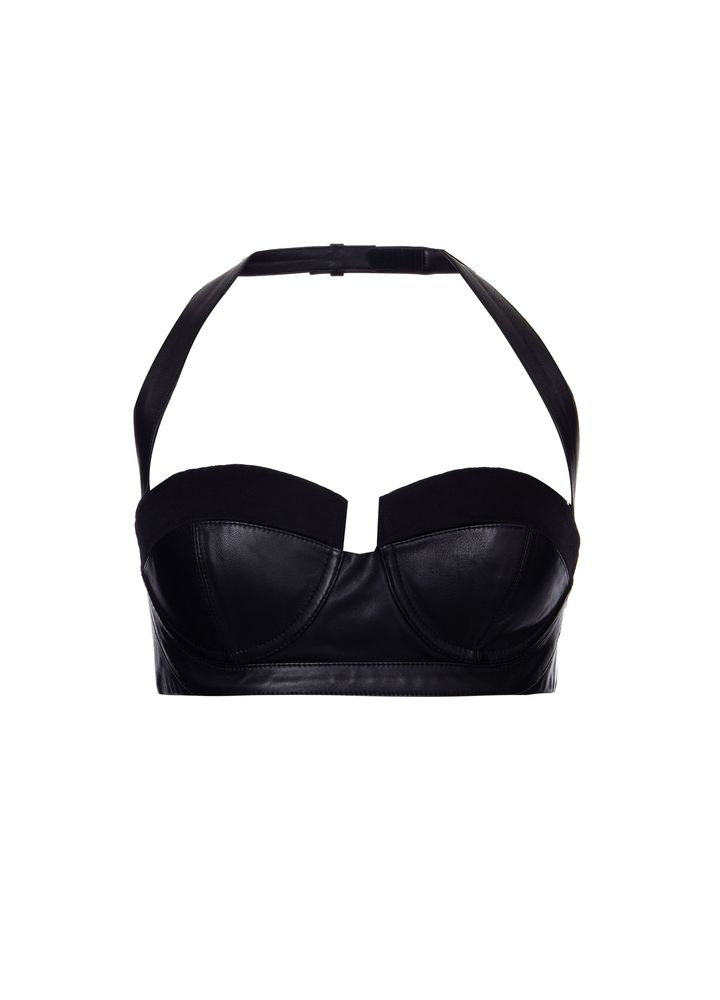 XF0AA150LB240PA-CROPPED-HALTERNECK-LEATH-BLACK