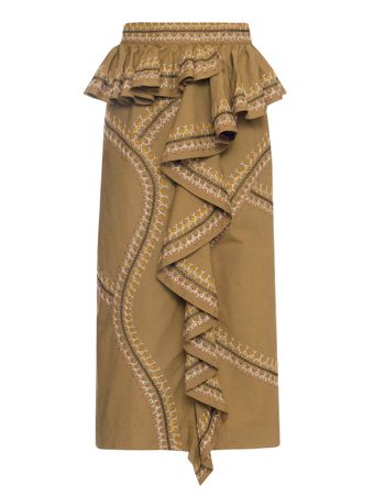 SP220315-OLI-SAIA-LONGA-OPAL-SKIRT-OLIVE