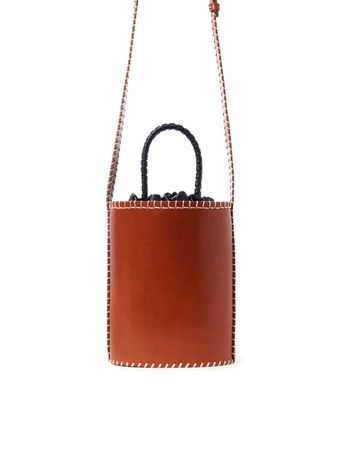 Bolsa-Mini-Bucket-Louela-Marrom