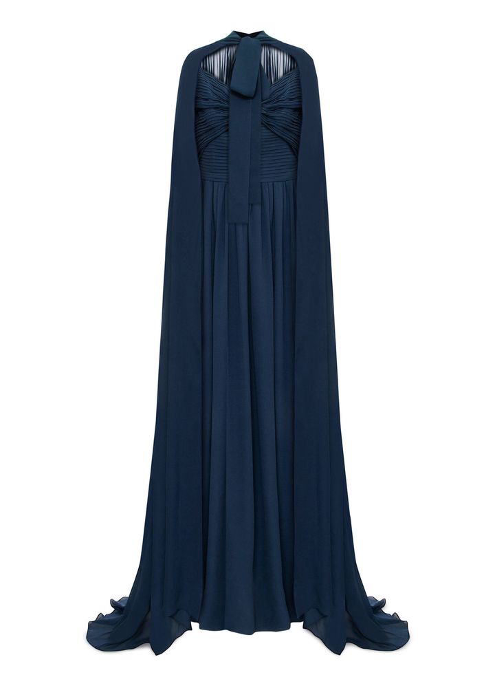 Vestido-Drapeado-Azul
