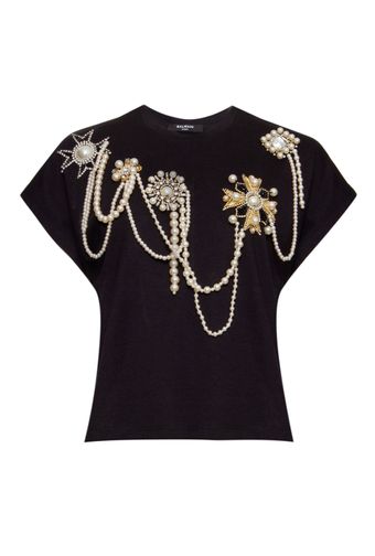 YF1EE030PB21GKV-CAMISETA-MANGA-CURTA-EMB-BLANC-CASSE-NOIR-DORE