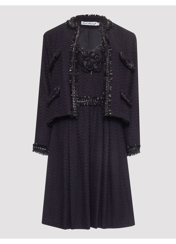 CONJ-CAQUETO-E-VESTIDO-C--DETALHE-DESFIADO-E-FIOS-PRATA-PRETO