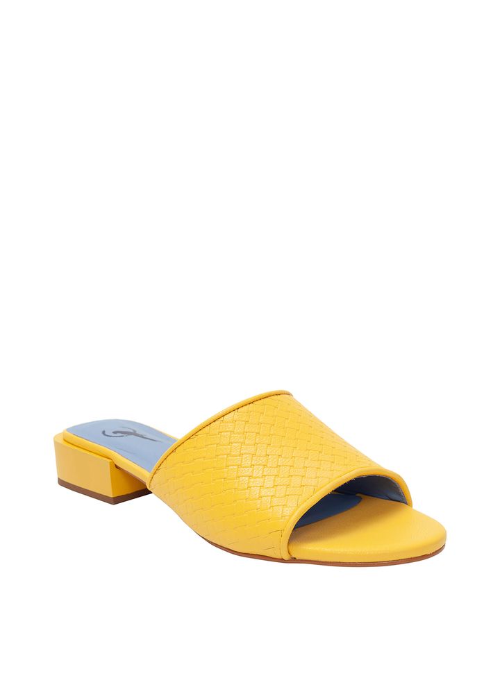 MULE-LOW-COURO-TRESSE-YELLOW-S23369350501-AMARELO