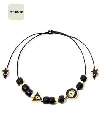 Shoe-Strap-Pingente-Triangulo-Preto