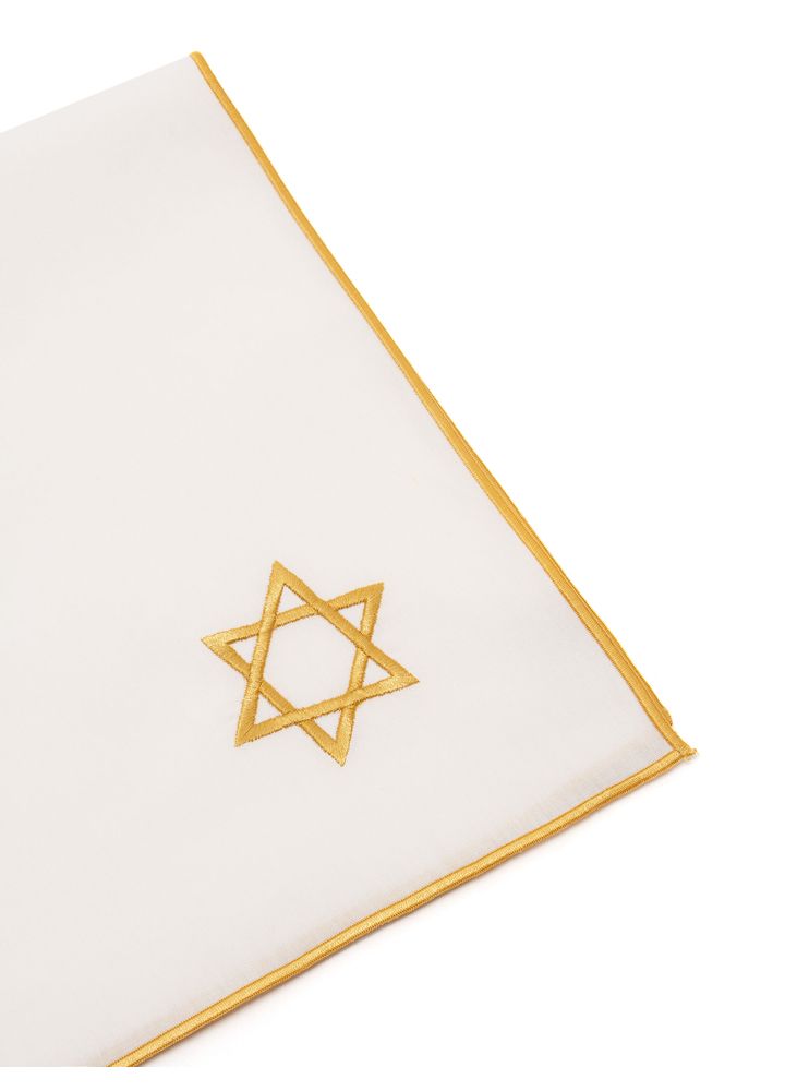 Guardanapo-Solares-com-Pesponto-Dourado-com-Bordado-de-Estrela-Branco-Dourado