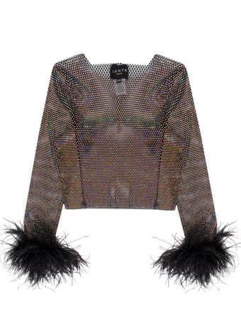 Top-Cropped-Feathers-Preto