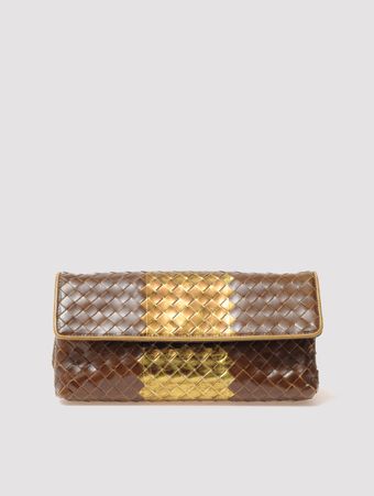 CLUTCH-DOIS-COMPARTIMENTOS-MARROM-DOURADO