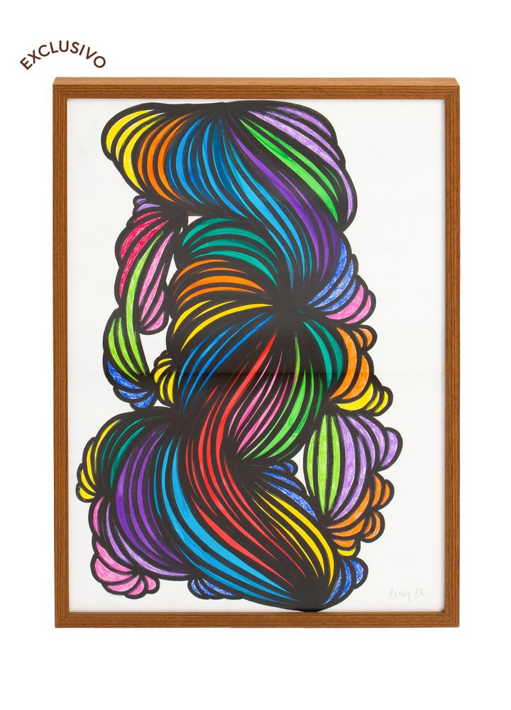 Obra-de-arte-Ciccy-Halpern-Encorajada-I-colorido