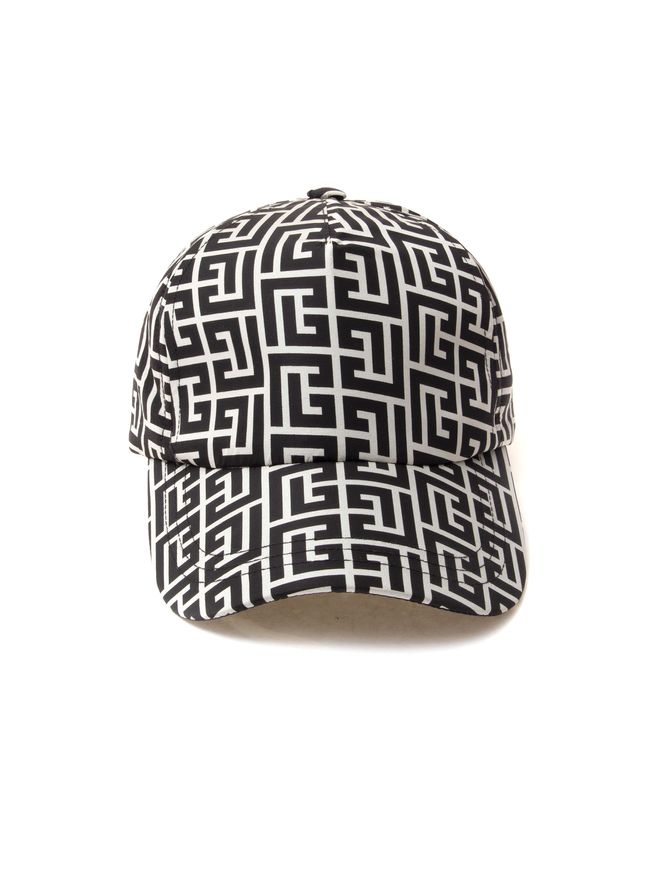 AH1XA100MB94GFE-BONE-MONOGRAM-NYLON-CAP-IVORY-BLACK