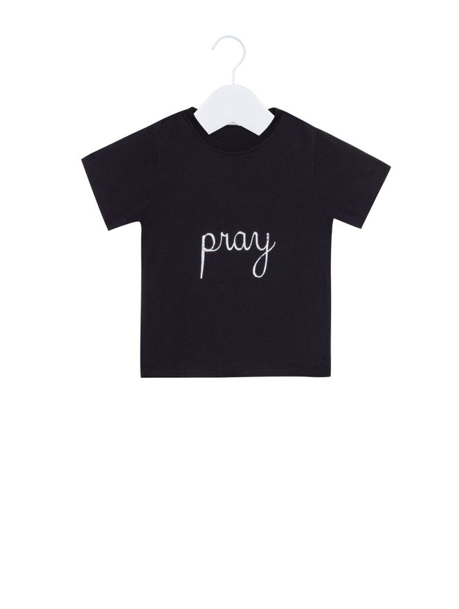 Camiseta Pray Preta 12 / Unica