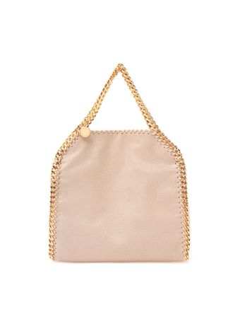 Bolsa-Falabella-Mini-Tote-Eco-Shaggy-Deer-Bege