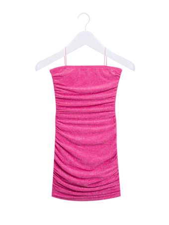 Vestido-Franzido-Lurex-Rosa-Pink