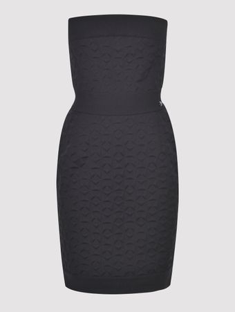 Vestido-Estruturado-Texturizado-Preto