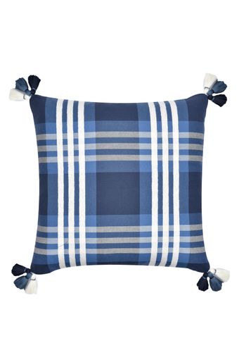 Almofada-Xadrez-Chevron-com-Tassel