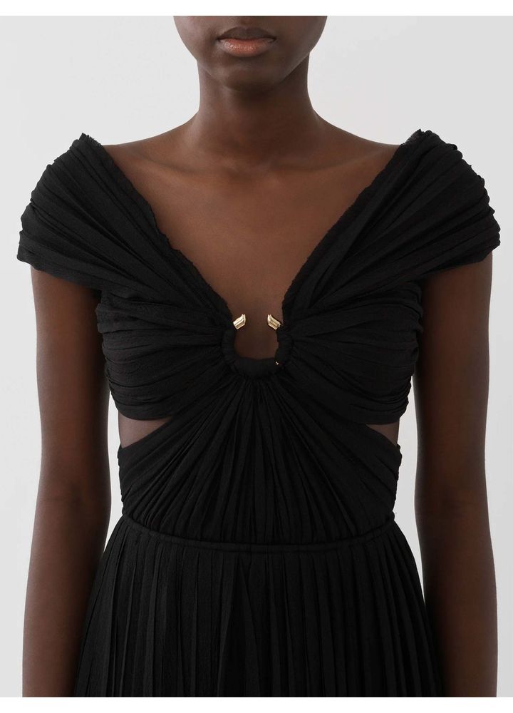 Vestido-Off-The-Shoulder-Evening-Preto