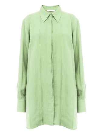 Vestido-Camisa-Mini-Verde