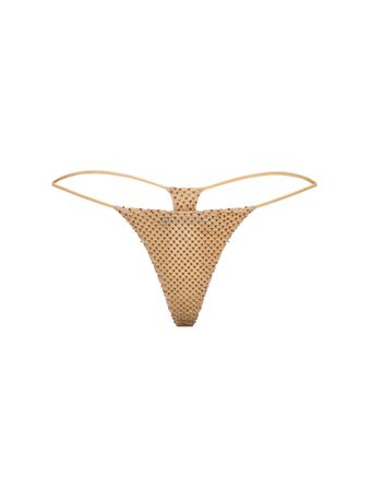 Calcinha-Crystal-Thong-Bege