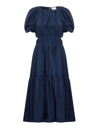 Vestido-Midi-Azul-Marinho
