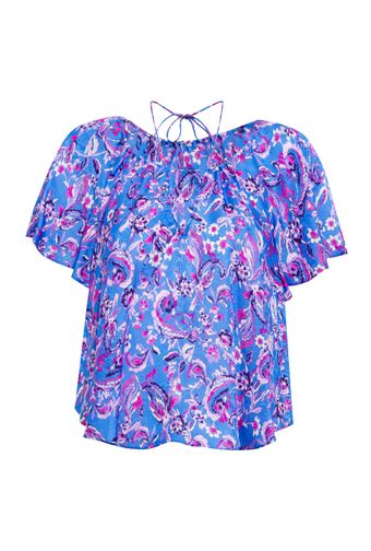 Blusa-Mangas-Curtas-Floral
