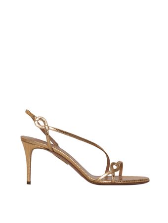 SANDALIA-SERPENTINE-SANDAL-75-GOLD