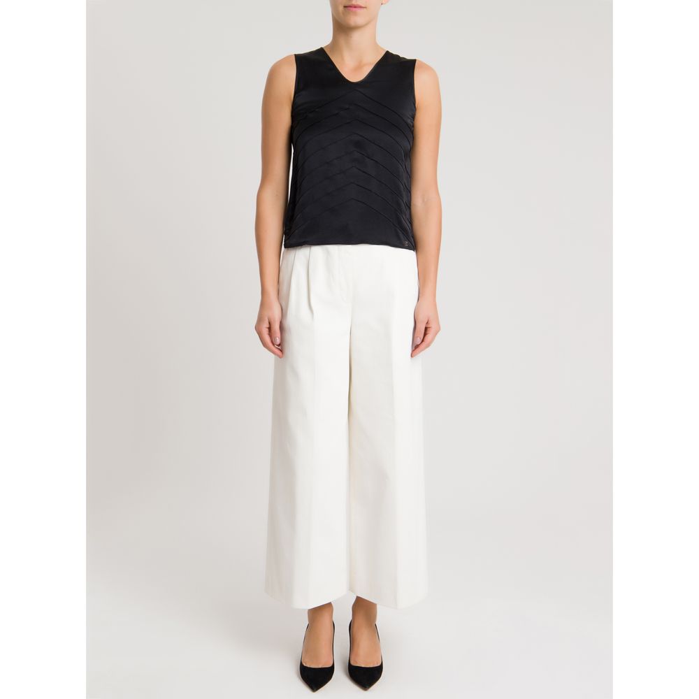 blusa preta seda