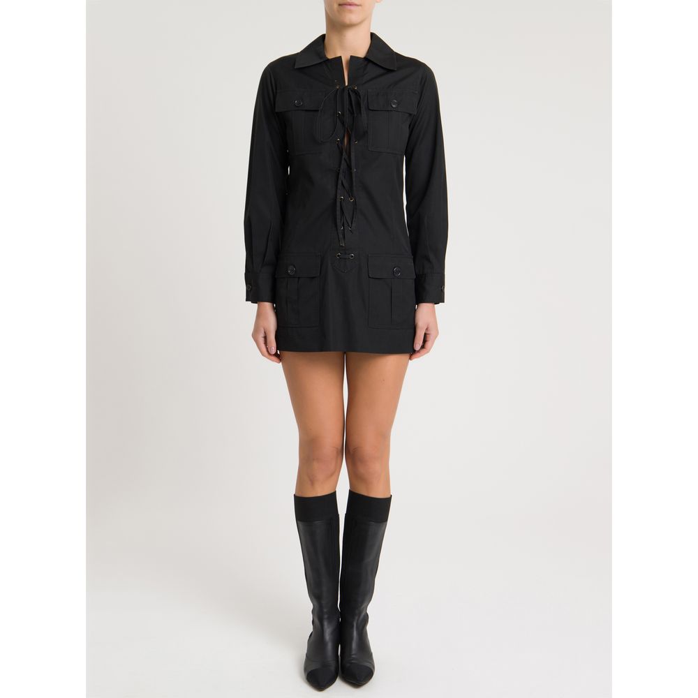 chemise preta longa