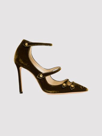 Scarpin-Botoes-Marrom-40-UK