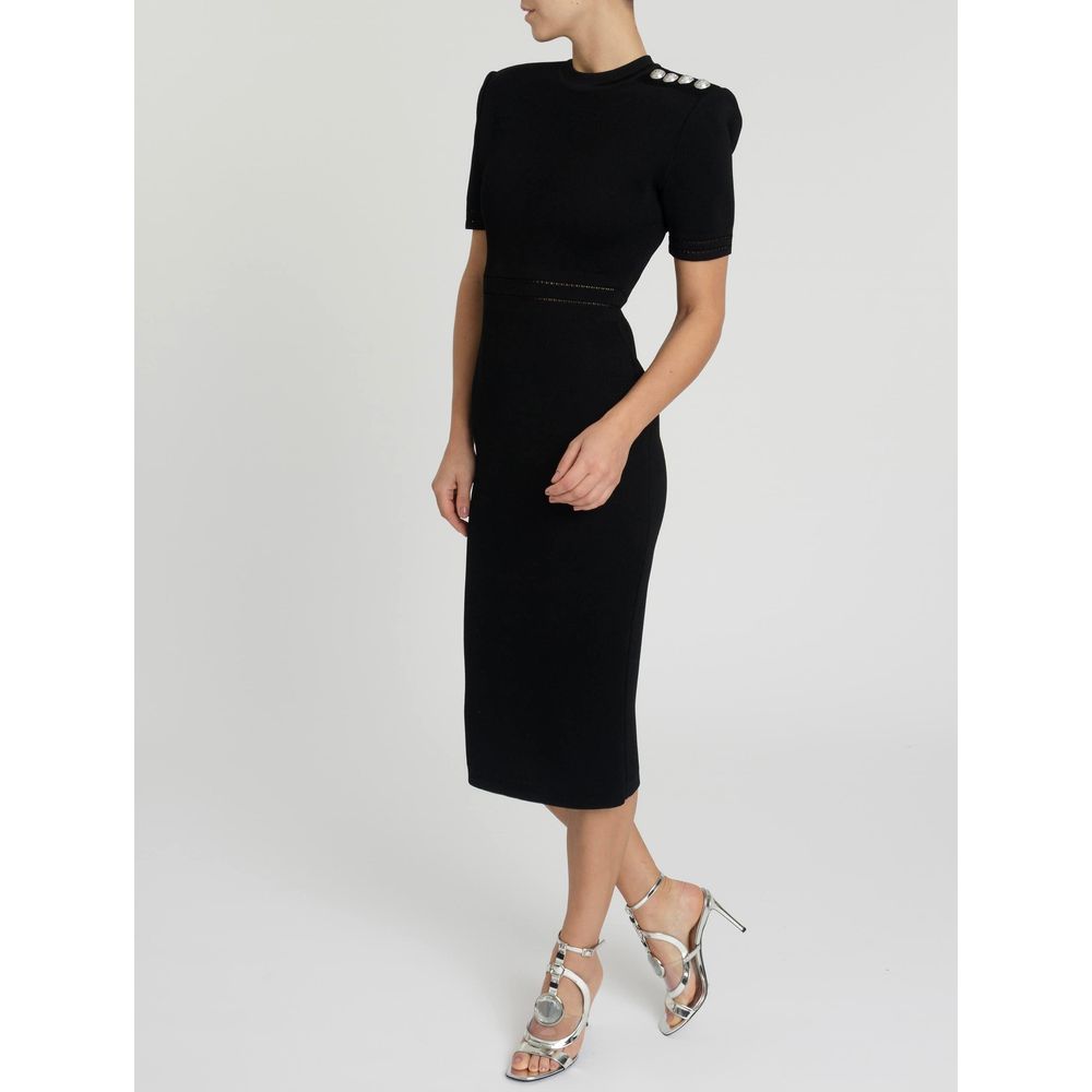vestido de trico preto