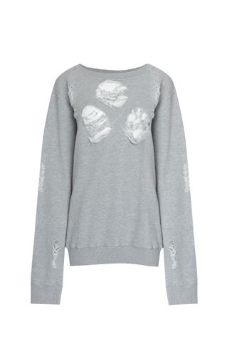 Musthave-Blusa-Manga-Longa-De-Moletom-Destroyed-Mescla